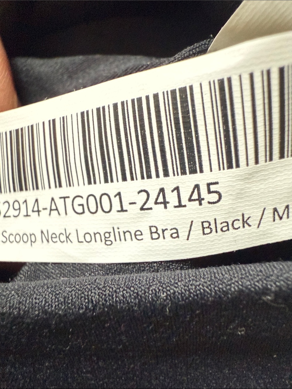 Quince Ultra Form Scoop Neck Longline Bra Sz M Black NEw - Picture 2 of 2